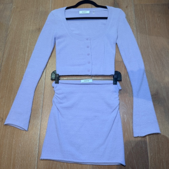 Danielle Guizio Lavender sweater skirt set NWOT - Picture 6 of 10